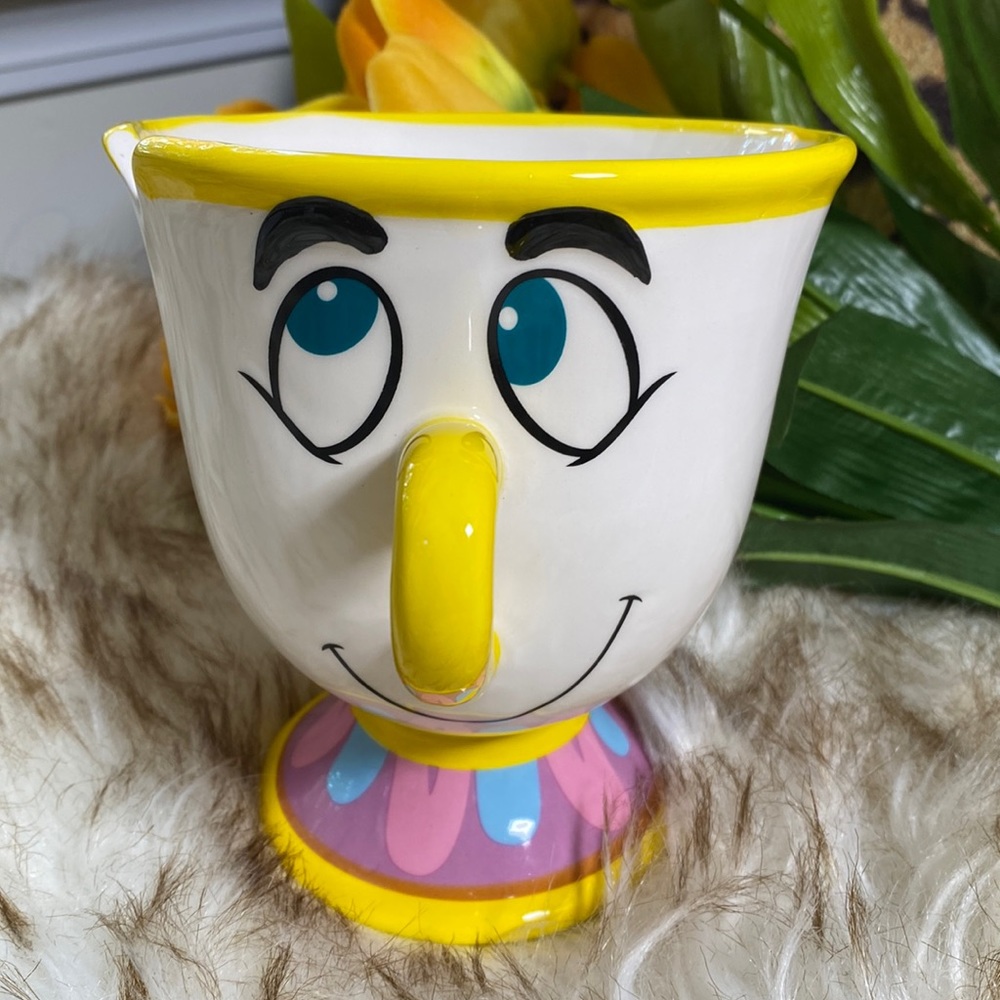 NWOT Disney Beauty and the Beast Chip 3D Ceramic mug 18oz